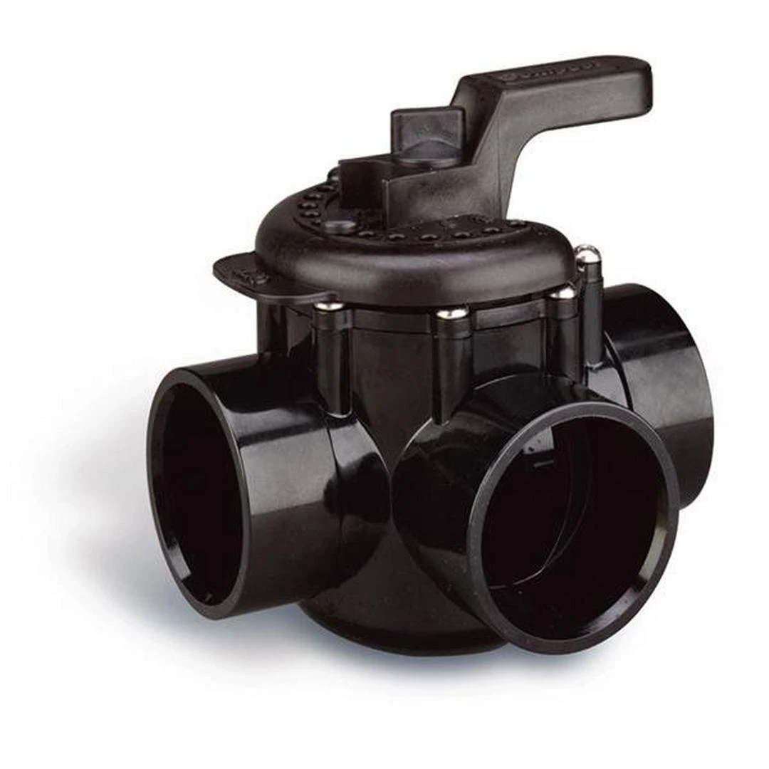 Pentair - 263028 Three Port Diverter Valve With 2" PVC Pipe - Grey